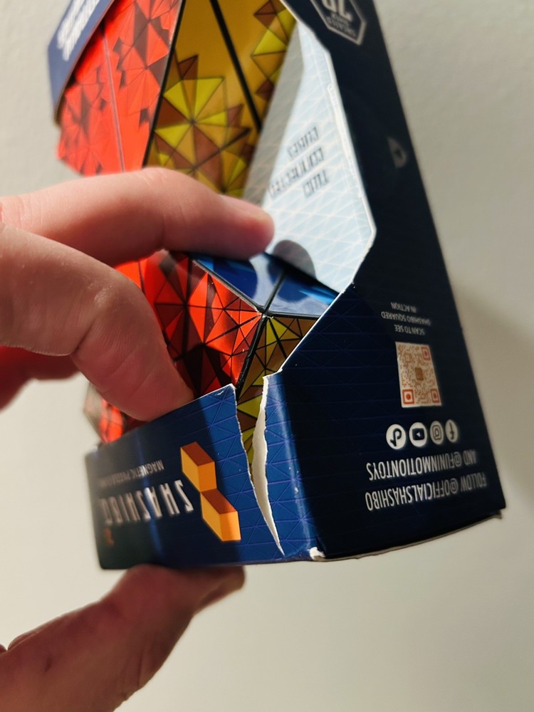 Shashibo Squared Puzzle Cube NOTE See Pics Torn Packaging