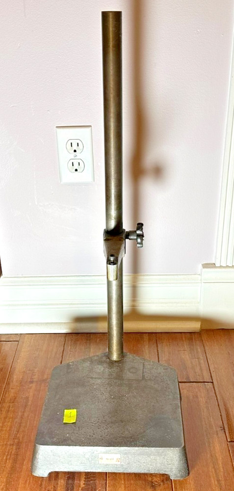 Starrett #636 Indicator / Comparator Stand - 24" Tall - Cast Iron Surface Plate