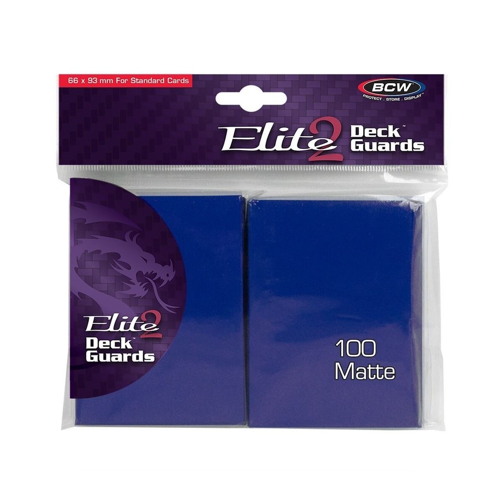 BCW Elite 2 Deck Guards Stardard 66 x 93 mm (100 ct) - BLUE MATTE