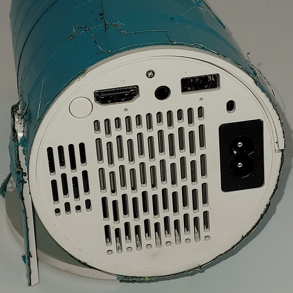 Mini LED Projector - Broken mount and all taped-up...but it does work..see notes