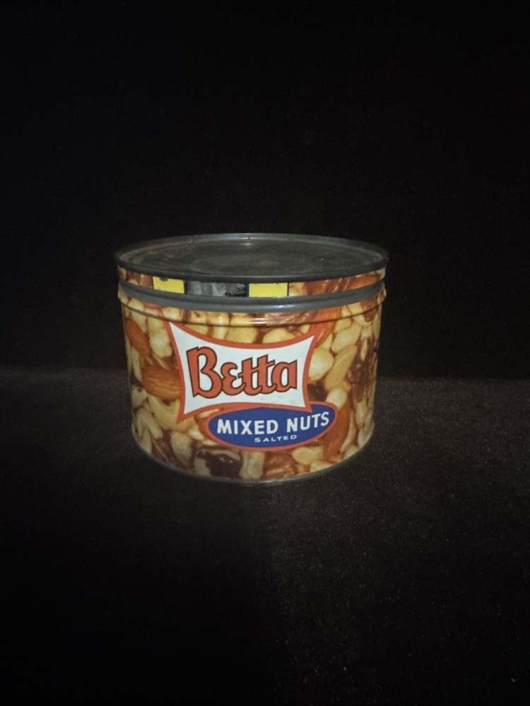 Vintage Betta Salted Mixed Nuts Tin