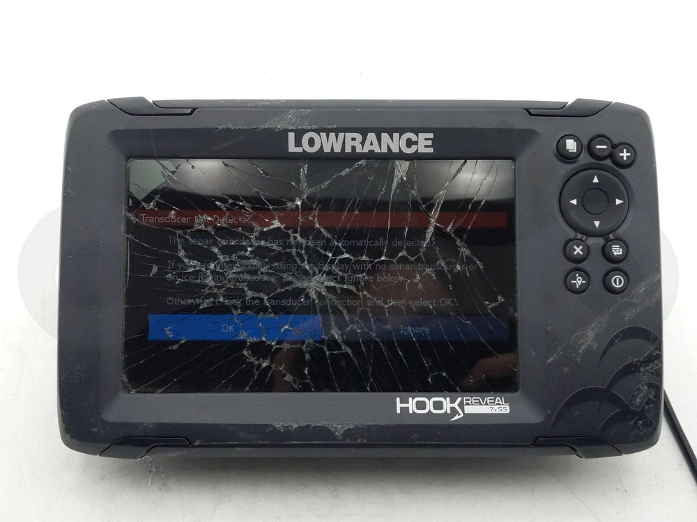 LOWRANCE HOOK REVEAL 7X SS SPLITSHOT BOAT RADAR CHARTPLOTTER HEAD UNIT DISPLAY