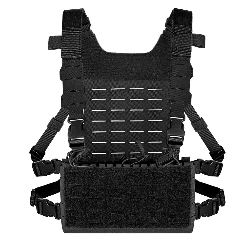 Krydex Tactical Chest Rig Shoulder Strap with MOLLE Panel Add-on Loading System
