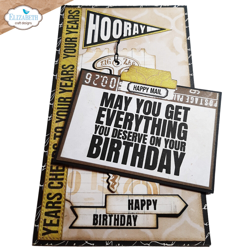 Elizabeth Craft Designs Stamp & Die Set - Celebrations, CS337