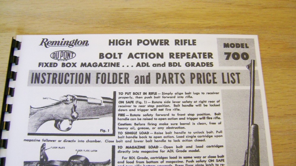 Remington Model 700 User Manual - #54