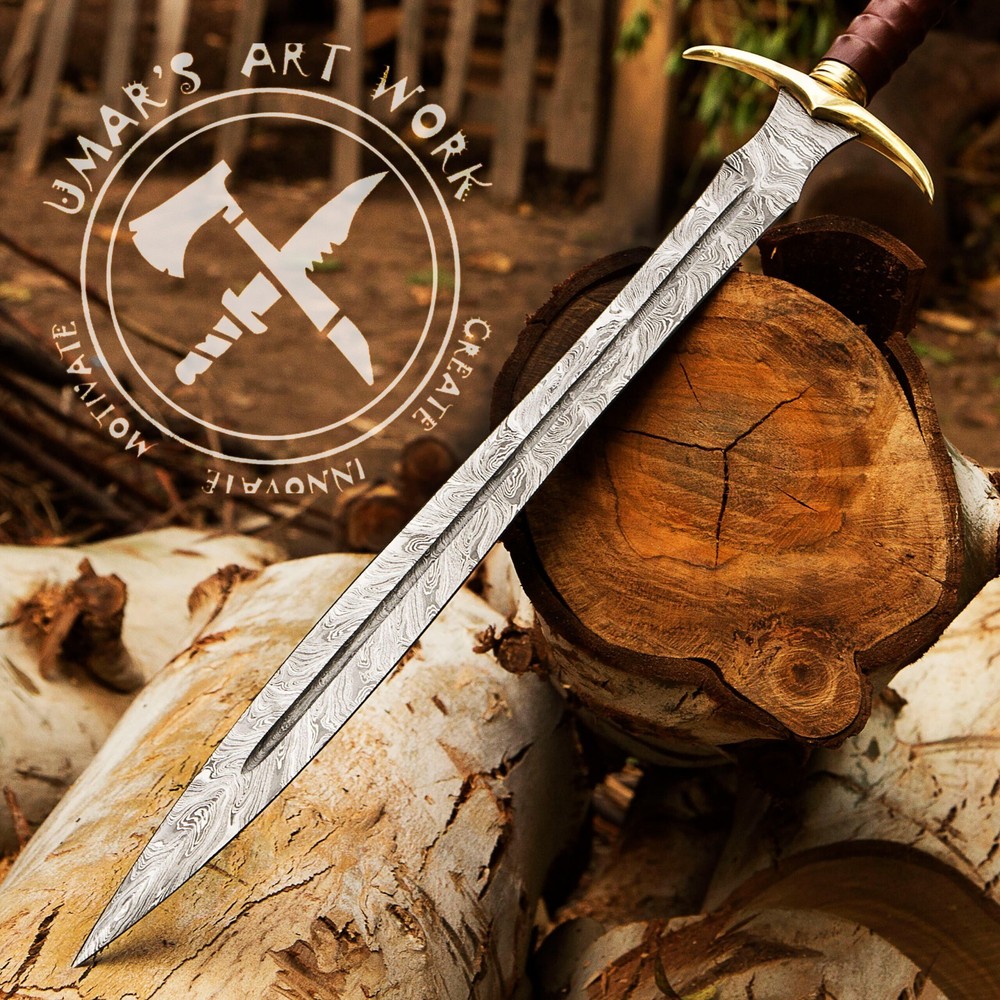 Hand Forged Viking SWord,Battle Ready Sword, Sharp Edge Blade W/Sheath