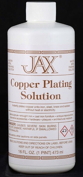 Jax COPPER Plating Solution Stained Glass Patina - 16 oz.