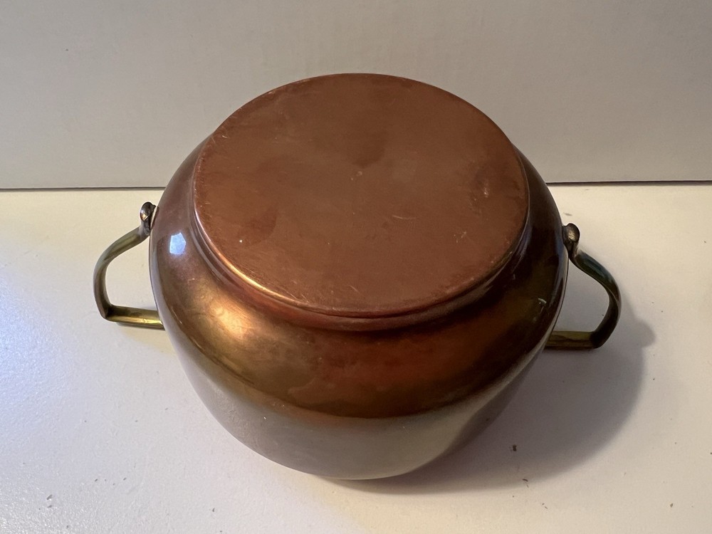 Vintage Copper Plated Sugar And Creamer Set - Unknown Origin