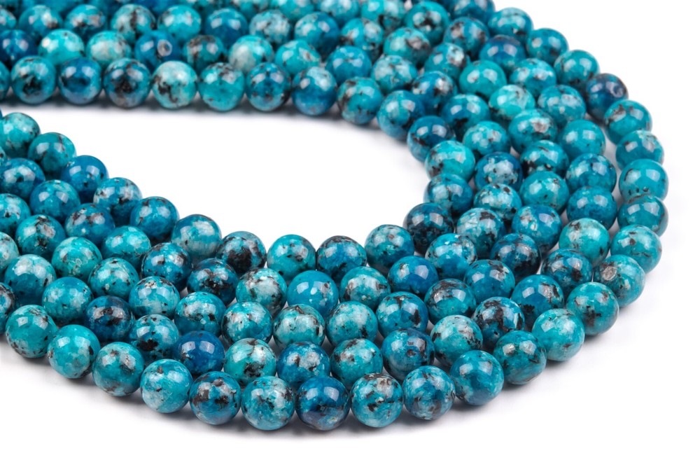 8MM Sky Blue Jade Beads Round Gemstone Loose Beads