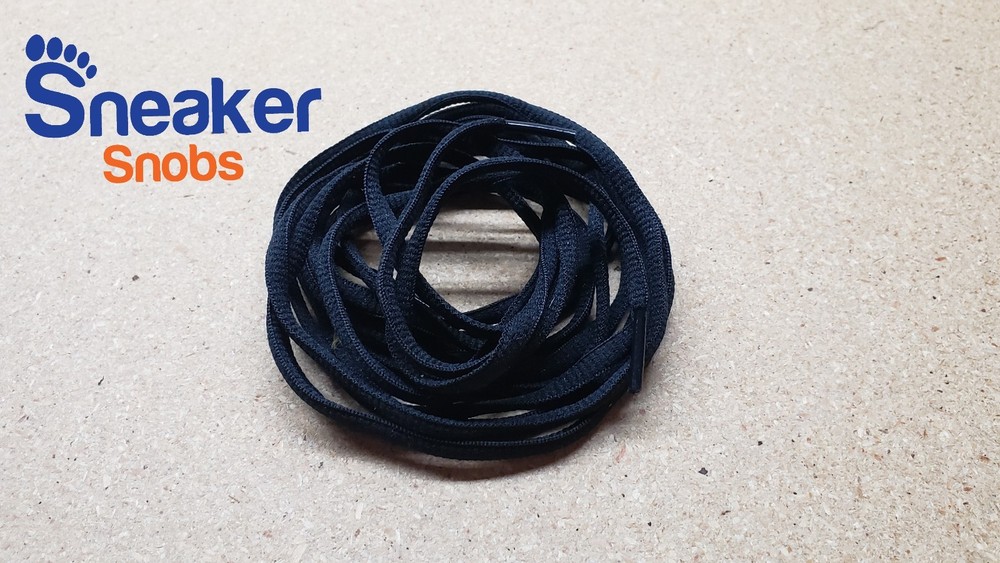 Foamposite Replacement Oval Shoe Laces - Black ( Pair)