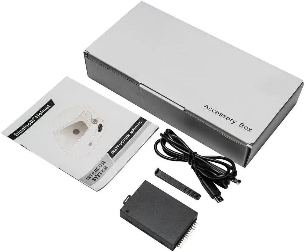 ILM Bluetooth Motorcycle Helmet Flip up Modular Dual Visor Intercom FM DOT 902BT
