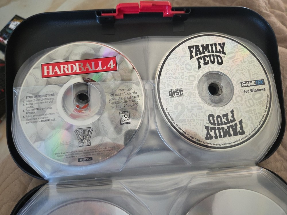 CD Box Holder By ALPHA W/ MISC CDs