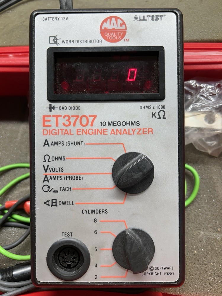 Mac Tools Digital Engine Analyzer ET3707 For Parts Or Repair