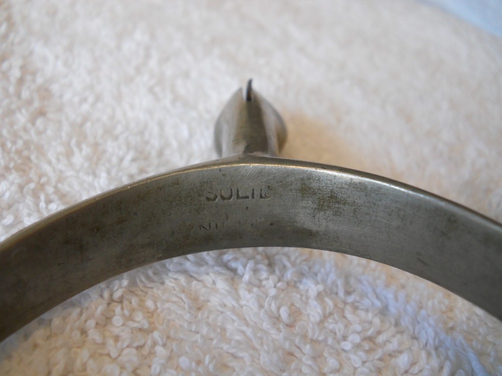 solid nickel spurs english ladies