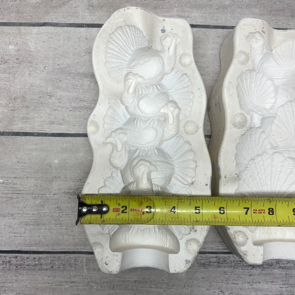 Vintage 1993 Nowells Ceramic Casting Mold Stack Turkey's #NM-1894