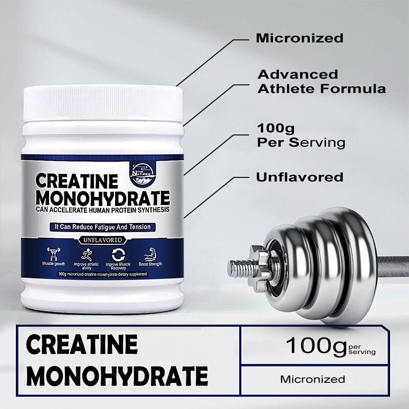 Pure Creatine Monohydrate (Micronized) - 5 Grams Per Serving,Unflavored Creatine