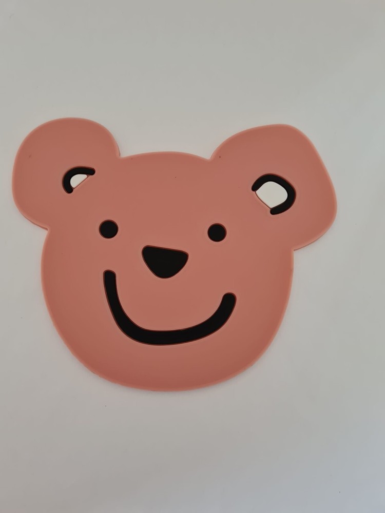 Bear shaped silicone coaster