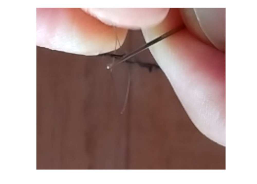 Two Flimsy Needle Threaders. Helps you thread a needle.