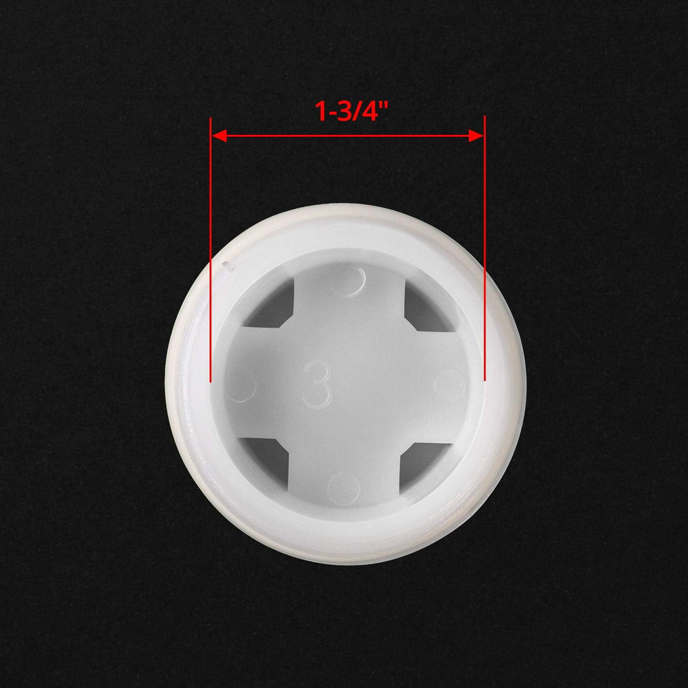 2" Bung Cap, 4 PCS Poly Buttress Drum Bung for 55 Gallon Plastic Drum, Course Th