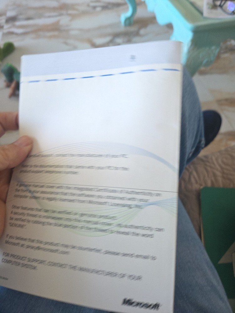 Microsoft Windows 98 With Product Key + Getting Started Book NO DISC