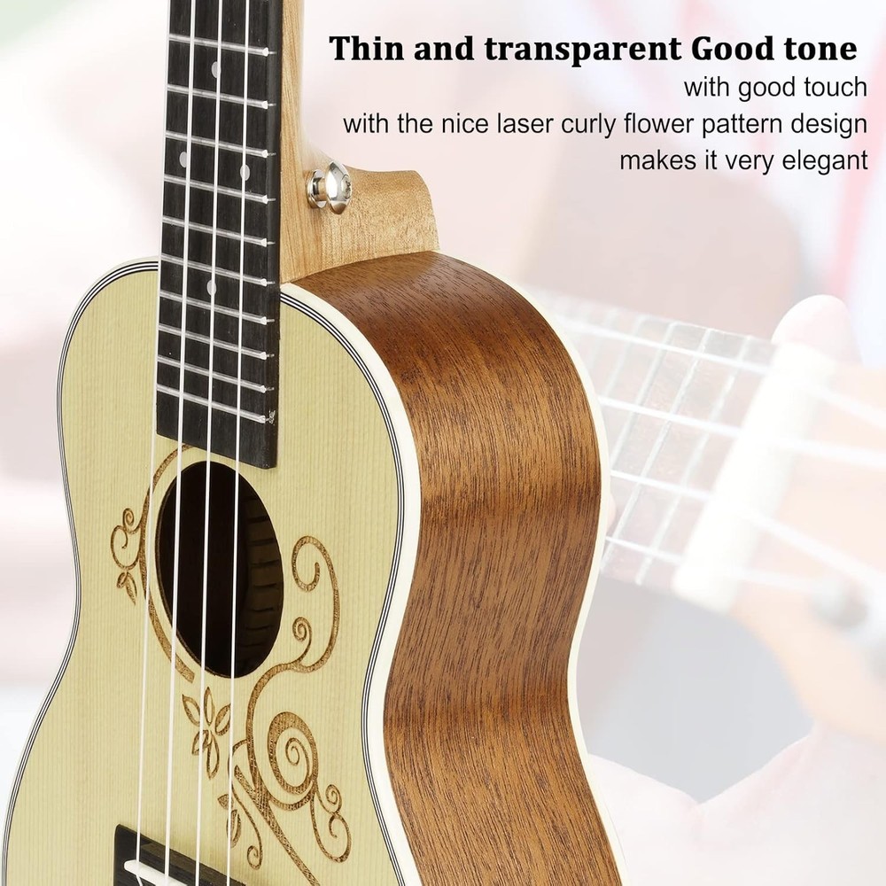 Professional Concert Ukulele Set with Accessories