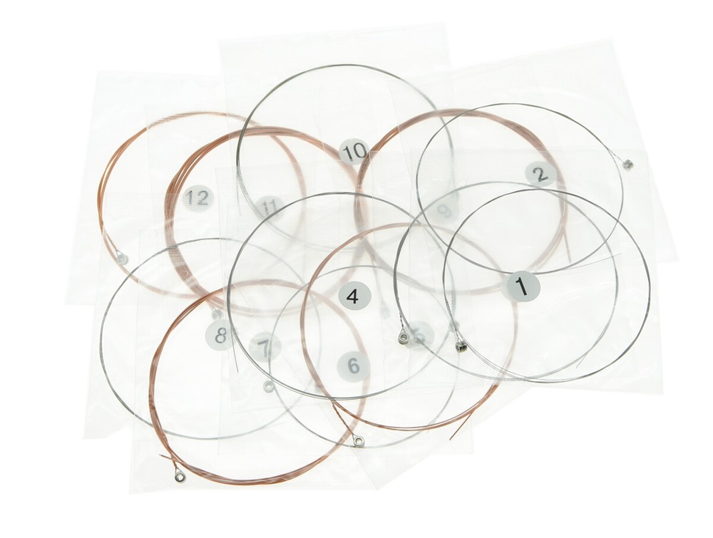 5x 12-String Acoustic Guitar Strings Coated Copper Alloy Wound 1st-12th String