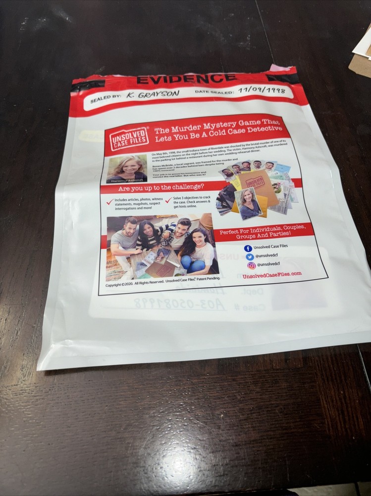 UNSOLVED CASE FILES: Cold Case Murder Mystery Game: Harmony Ashcroft Complete