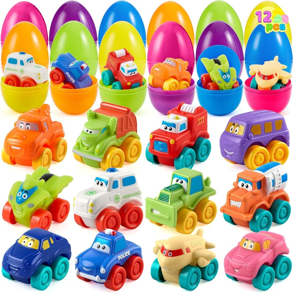 Easter Egg Hunt Prizes - Rubber Car Filled Eggs