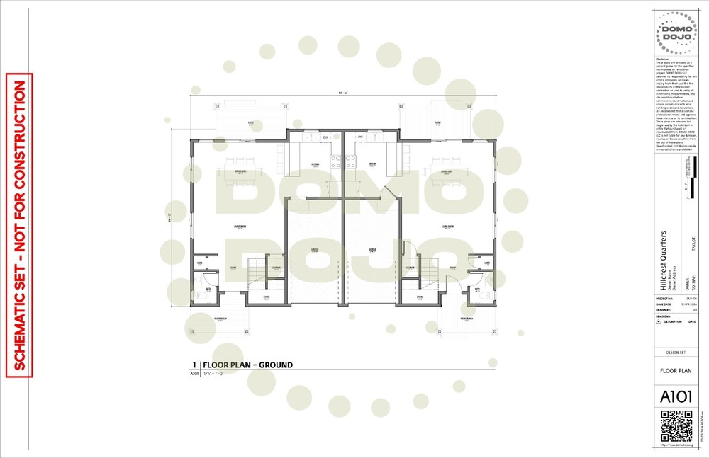 Hillcrest Quarters Duplex Plans – PDF Downloadable Blueprint