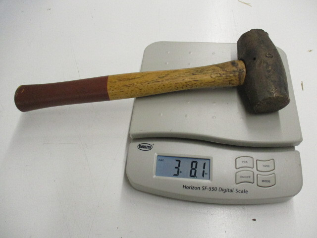 AFCO Brass Head Hammer 3 Pound Brass with a Solid Handle Three # EC