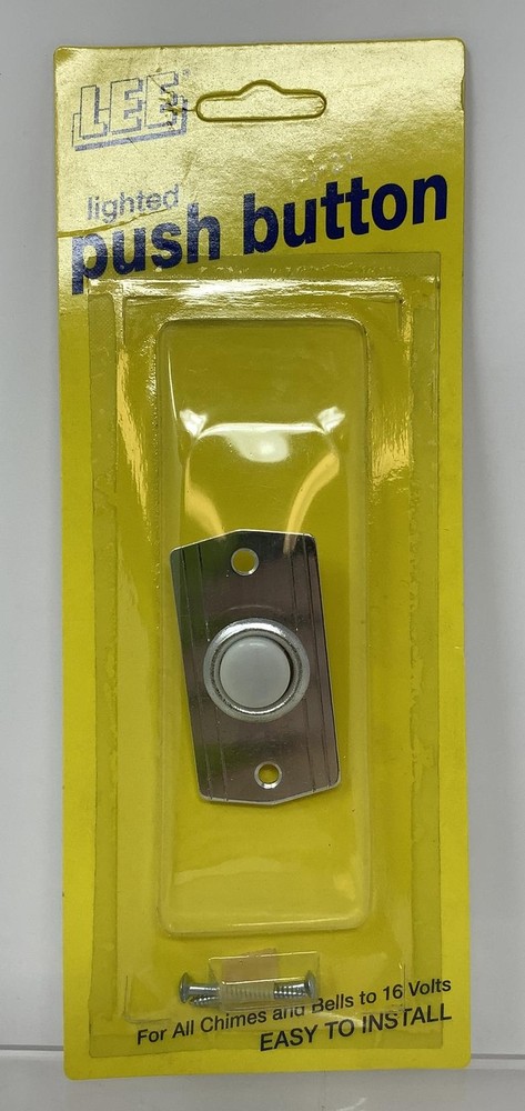 2-Pack Lee Electrical BC215LC Lighted Screw Back Door Bell Push Button 16 Volt
