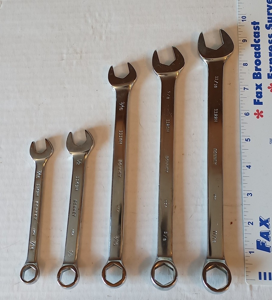 NOS Bonney Combination Wrenches 6pt