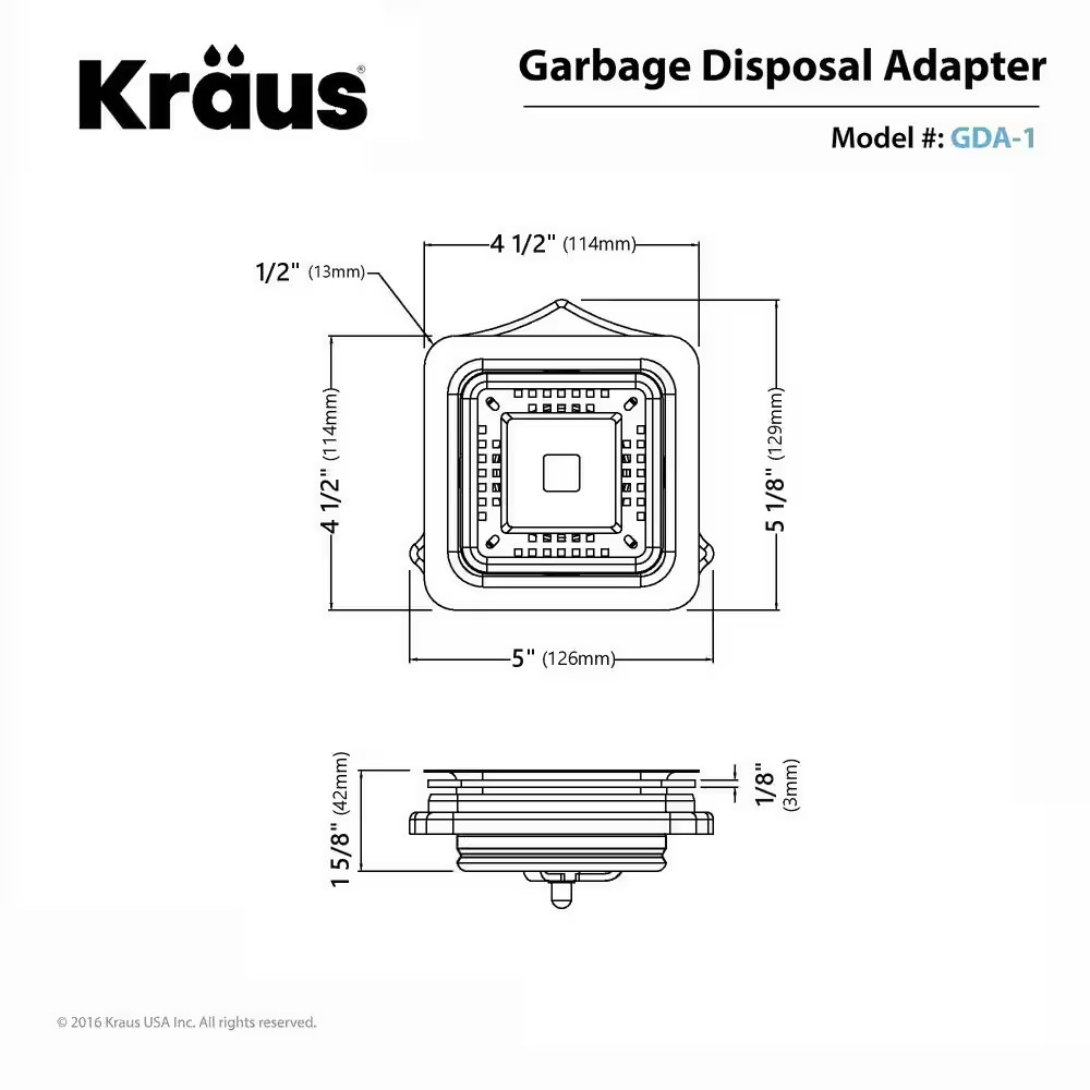 Garbage Disposal Adapter