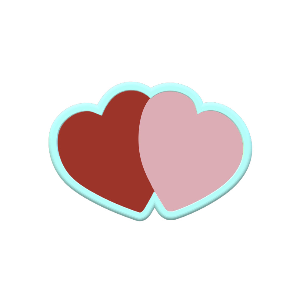 Double Hearts Cookie Cutters