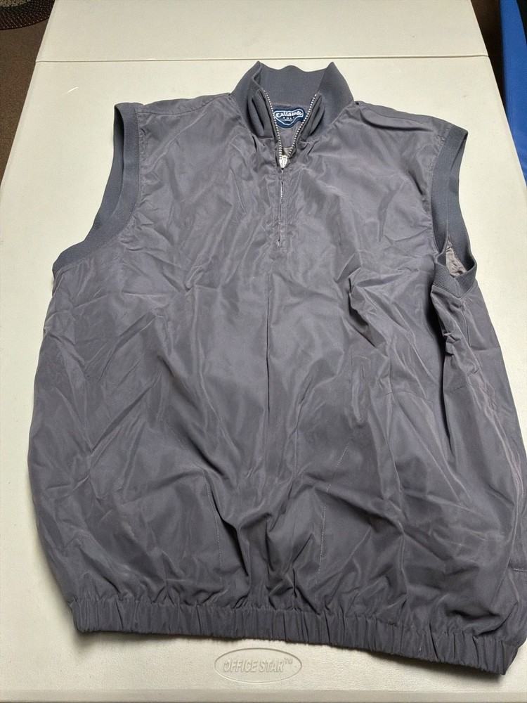 Callaway Golf 1/4 Zip Pullover Windbreaker, Size XL, Gray