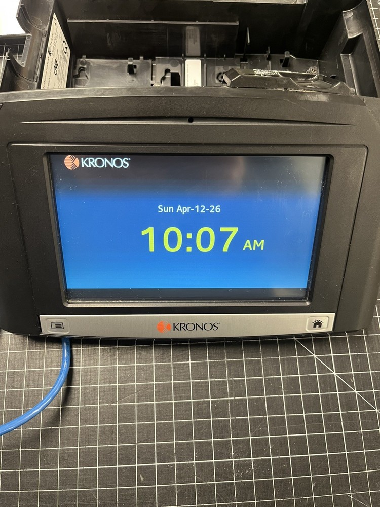 Kronos 8609000-028 Bar Code Badge Reader - Black/bio Reader