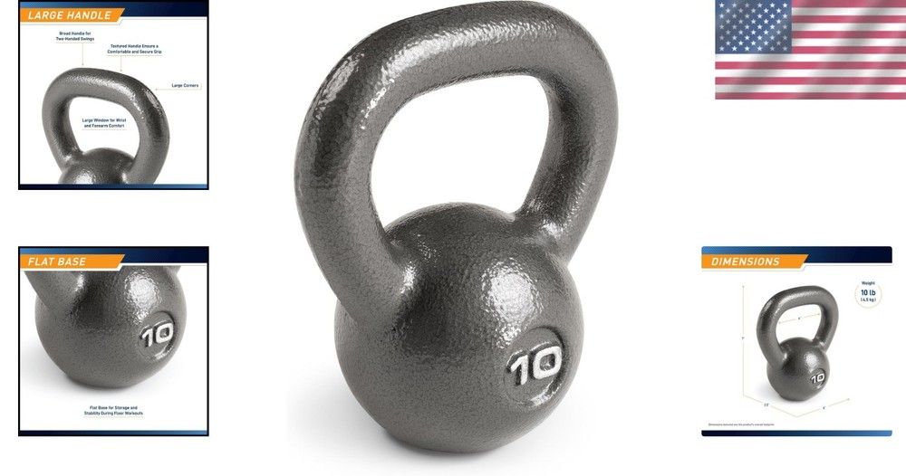 Classic Design Kettlebell Weights - 10-55 lbs
