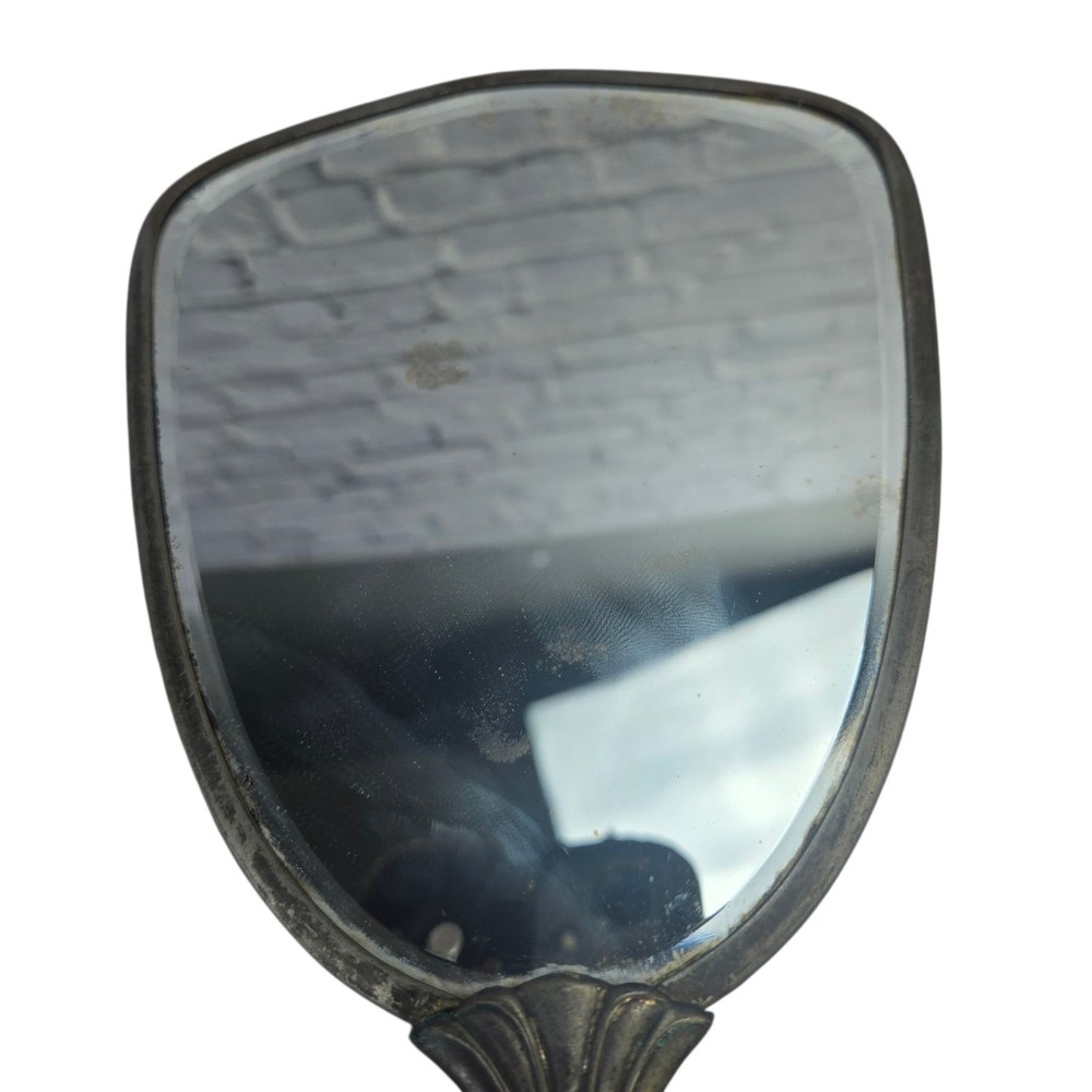 Antique Vanity Mirror Floral Design Handheld