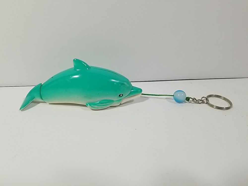 Vintage PULL-STRING Dolphin w/ Flapping Flipper Action Ball Playing - Works