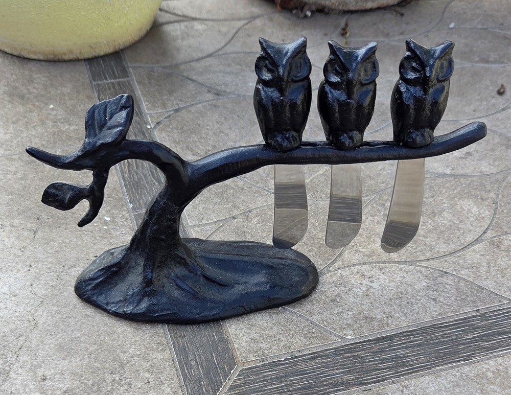 Cast Iron Owl Dip Spreaders