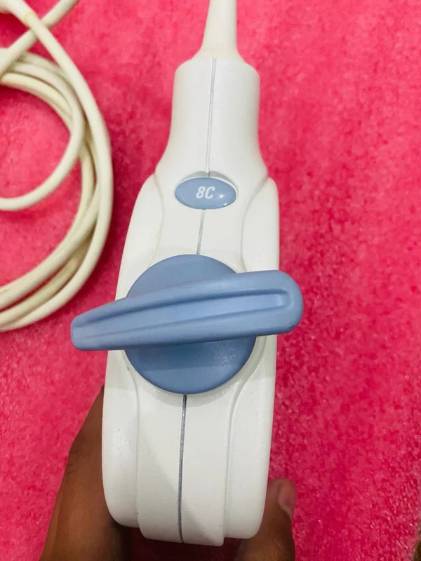 GE 8C micro convex array ultrasound transducer. Checked dxb