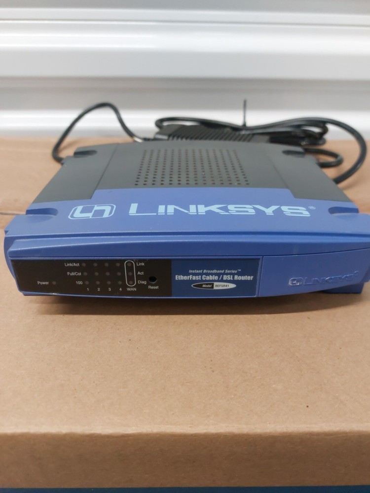 Linksys by CISCO BEFSR41 ETHERFAST Cable/DSL Router with 4-Port 1 Reset Switch