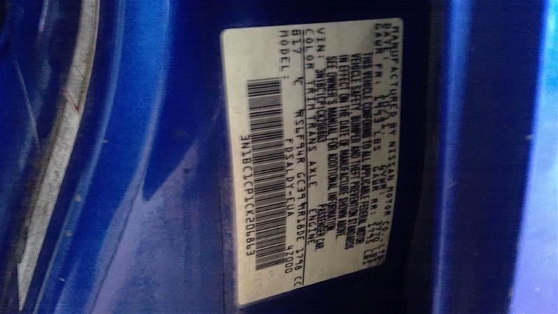 VERSA 2012 Fuse Box Cabin 6788