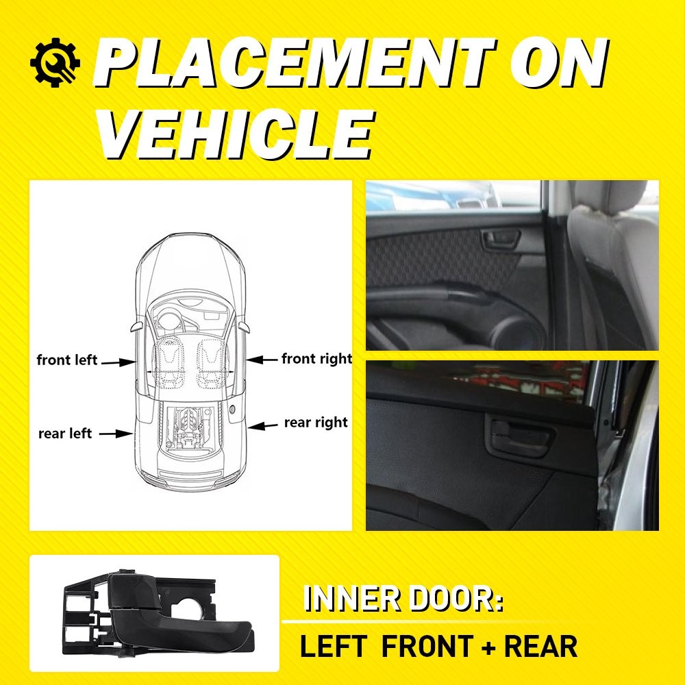 Interior Inside Driver Left Door Handle Front/Rear For 2005-10 Kia Sportage EAH