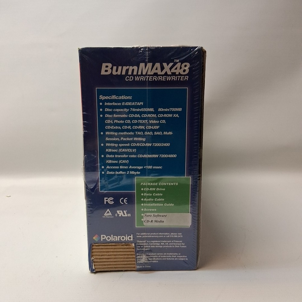 Polaroid BurnMax48 CD writer/rewriter