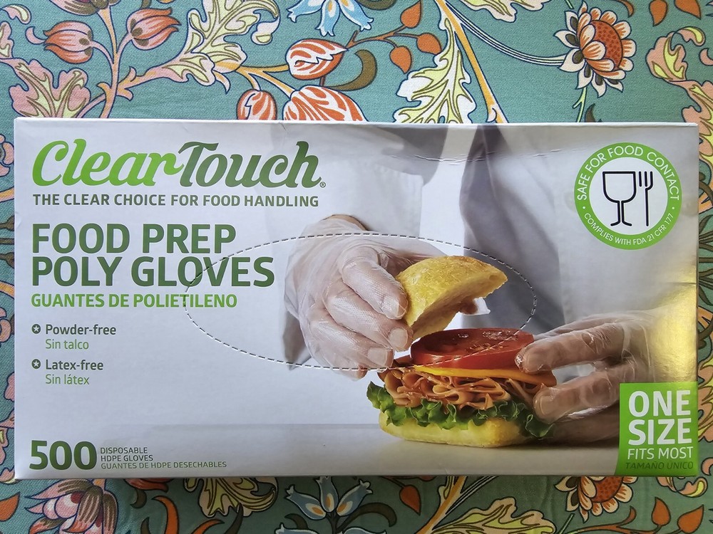 ClearTouch  500 Count Disposable High-density Polyethylene Gloves