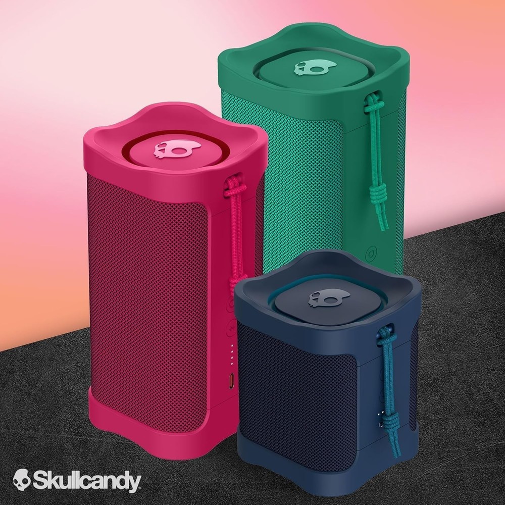 Skullcandy Wireless Terrain XT Bluetooth Speaker IPX7 Waterproof Portable - Navy