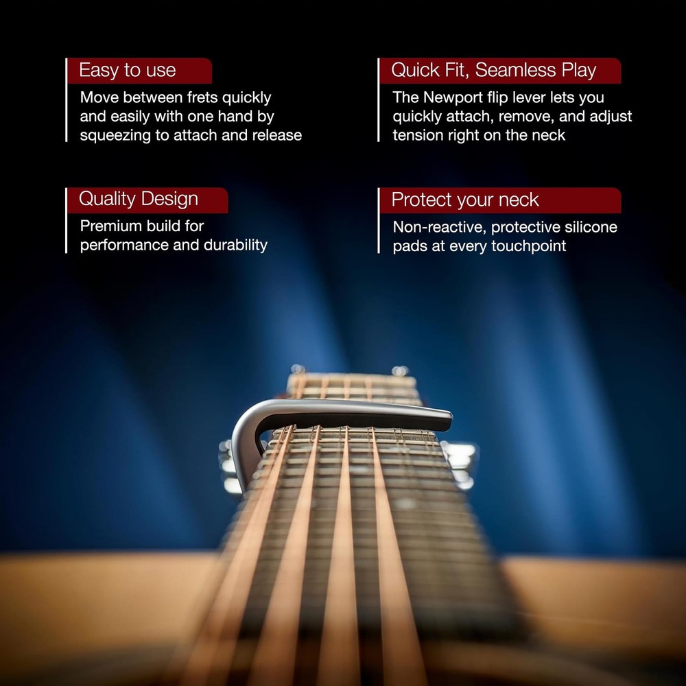 G7th Newport Capo (12 String Silver) 12 String