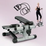 Mini Stepper with Resistance Bands 300 lb Black