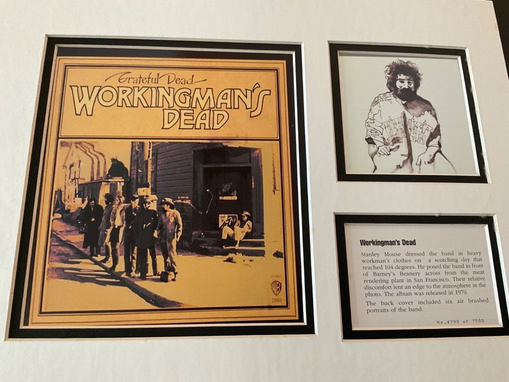 WORKINGMAN'S DEAD Grateful Dead Stanley Mouse Matted Print #4790/7500